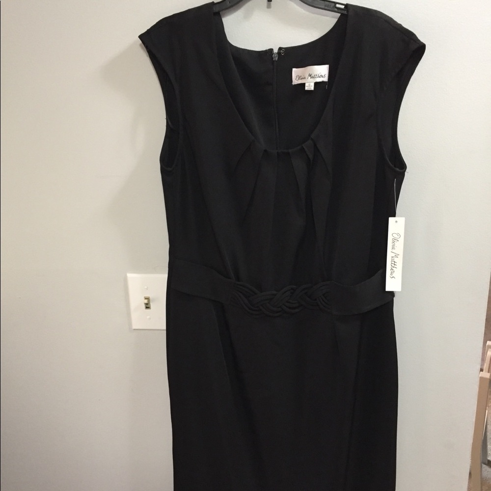 Beautiful Black Dress with decorative belt